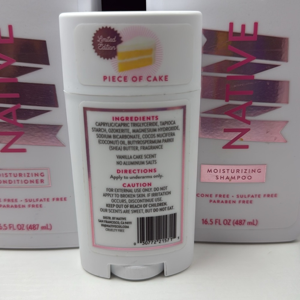 Native Piece of Cake Shampoo, Conditioner & Deodorant - PRICE IS FIRM - Picture 3 of 4